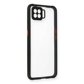 Newface Oppo A73 Miami Şeffaf Silikon Siyah Cep Telefonu Kılıfı