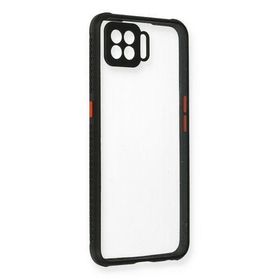 Newface Oppo A73 Miami Şeffaf Silikon Siyah Cep Telefonu Kılıfı
