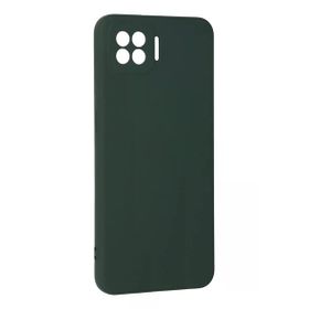 Newface Oppo A73 Nano İçi Kadife Silikon - Koyu Yeşil Kılıf