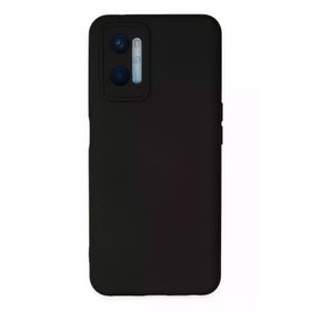 Newface Oppo A96 Nano içi Kadife Silikon - Siyah Kılıf