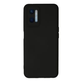 Newface Oppo A96 Nano içi Kadife Silikon - Siyah Kılıf