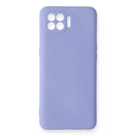 Newface Oppo Reno 4 Lite Nano içi Kadife Silikon Lila Cep Telefonu Kılıfı