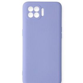 Newface Oppo Reno 4 Lite Nano içi Kadife Silikon Lila Cep Telefonu Kılıfı