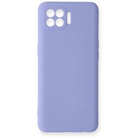 Newface Oppo Reno 4 Lite Nano içi Kadife Silikon Lila Cep Telefonu Kılıfı