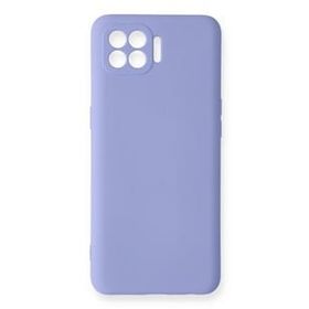 Newface Oppo Reno 4 Lite Nano içi Kadife Silikon Lila Cep Telefonu Kılıfı