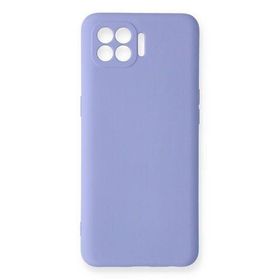 Newface Oppo Reno 4 Lite Nano içi Kadife Silikon Lila Cep Telefonu Kılıfı