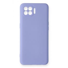 Newface Oppo Reno 4 Lite Nano içi Kadife Silikon Lila Cep Telefonu Kılıfı