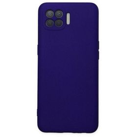 Newface Oppo Reno 4 Lite Nano İçi Kadife Silikon Mor Cep Telefonu Kılıfı