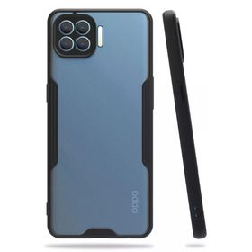 Newface Oppo Reno 4 Lite Platin Silikon Siyah Cep Telefonu Kılıfı