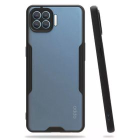 Newface Oppo Reno 4 Lite Platin Silikon Siyah Cep Telefonu Kılıfı
