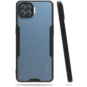 Newface Oppo Reno 4 Lite Platin Silikon Siyah Cep Telefonu Kılıfı