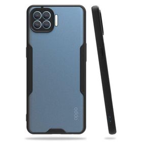 Newface Oppo Reno 4 Lite Platin Silikon Siyah Cep Telefonu Kılıfı