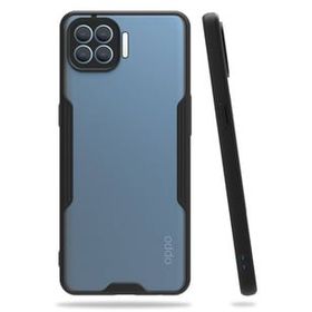 Newface Oppo Reno 4 Lite Platin Silikon Siyah Cep Telefonu Kılıfı