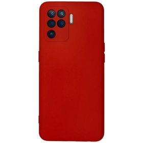 Newface Oppo Reno 5 Lite Nano içi Kadife Silikon - Kırmızı Kılıf