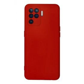 Newface Oppo Reno 5 Lite Nano içi Kadife Silikon - Kırmızı Kılıf