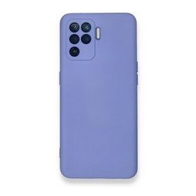 Newface Oppo Reno 5 Lite Nano İçi Kadife Silikon Lila Cep Telefonu Kılıfı