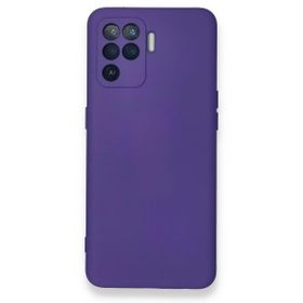 Newface Oppo Reno 5 Lite Nano İçi Kadife Silikon Mor Cep Telefonu Kılıfı
