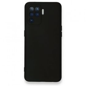 Newface Oppo Reno 5 Lite Nano İçi Kadife Silikon Siyah Cep Telefonu Kılıfı