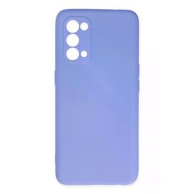 Newface Oppo Reno 5 Nano İçi Kadife Silikon Lila Cep Telefonu Kılıfı