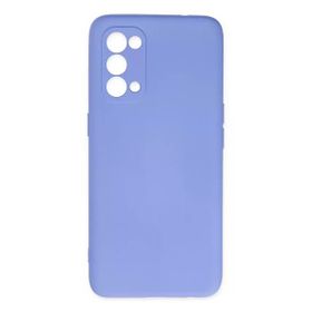 Newface Oppo Reno 5 Nano İçi Kadife Silikon Lila Cep Telefonu Kılıfı