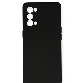 Newface Oppo Reno 5 Nano İçi Kadife Silikon Siyah Cep Telefonu Kılıfı