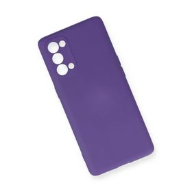 Newface Oppo Reno 5 Pro Nano İçi Kadife Silikon Mor Cep Telefonu Kılıfı