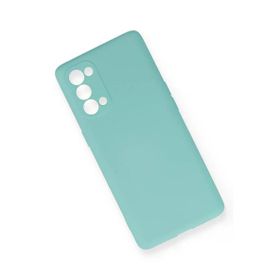 Newface Oppo Reno 5 Pro Nano içi Kadife Silikon Turkuaz Cep Telefonu Kılıfı