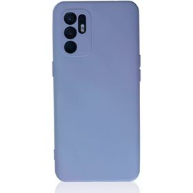 Newface Oppo Reno 6 Nano İçi Kadife Silikon Lila Cep Telefonu Kılıfı