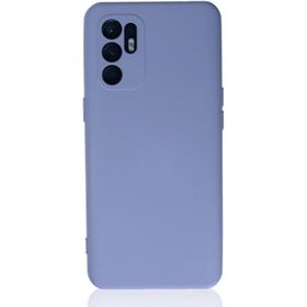 Newface Oppo Reno 6 Nano İçi Kadife Silikon Lila Cep Telefonu Kılıfı