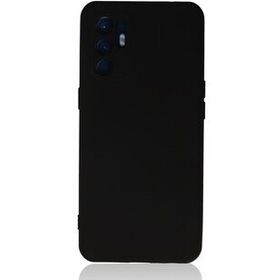 Newface Oppo Reno 6 Nano İçi Kadife Silikon Siyah Cep Telefonu Kılıfı