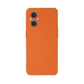 Newface Oppo Reno 7 Lite Nano İçi Kadife Silikon Turuncu Cep Telefonu Kılıfı