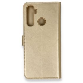 Newface Realme 6i Trend S Plus Kapaklı Gold Cep Telefonu Kılıfı