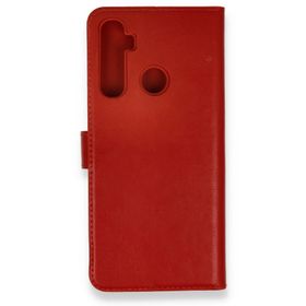 Newface Realme 6i Trend S Plus Kapaklı Kırmızı Cep Telefonu Kılıfı