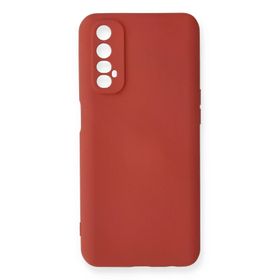 Newface Realme 7 Nano İçi Kadife Silikon Kiremit Cep Telefonu Kılıfı