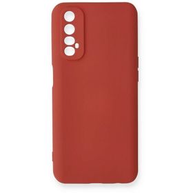 Newface Realme 7 Nano İçi Kadife Silikon Kiremit Cep Telefonu Kılıfı