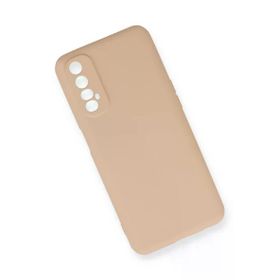 Newface Realme 7 Nano İçi Kadife Silikon - Pudra