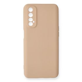 Newface Realme 7 Nano İçi Kadife Silikon - Pudra