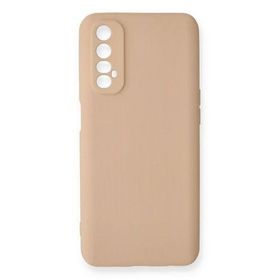 Newface Realme 7 Nano İçi Kadife Silikon - Pudra