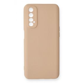 Newface Realme 7 Nano İçi Kadife Silikon - Pudra