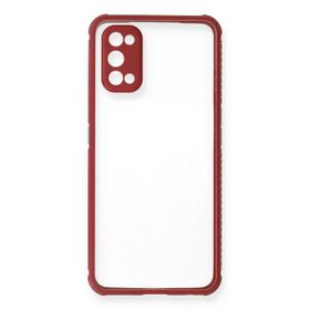 Newface Realme 7 Pro Miami Şeffaf Silikon Fuşya Cep Telefonu Kılıfı