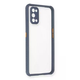 Newface Realme 7 Pro Miami Şeffaf Silikon Gri Cep Telefonu Kılıfı