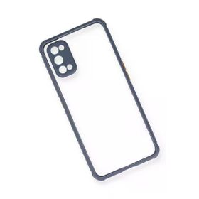 Newface Realme 7 Pro Miami Şeffaf Silikon Gri Cep Telefonu Kılıfı