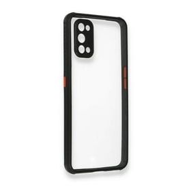Newface Realme 7 Pro Miami Şeffaf Silikon Gri Cep Telefonu Kılıfı