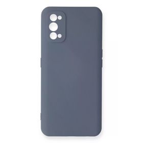 Newface Realme 7 Pro Nano içi Kadife Silikon Gri Cep Telefonu Kılıfı