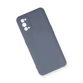 Newface Realme 7 Pro Nano içi Kadife Silikon Gri Cep Telefonu Kılıfı