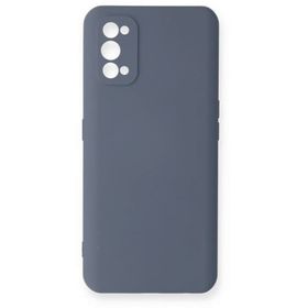 Newface Realme 7 Pro Nano içi Kadife Silikon Gri Cep Telefonu Kılıfı