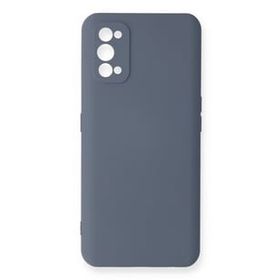 Newface Realme 7 Pro Nano içi Kadife Silikon Gri Cep Telefonu Kılıfı