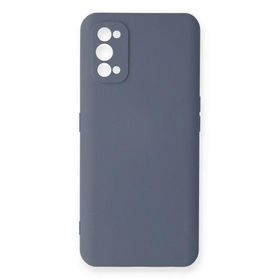 Newface Realme 7 Pro Nano içi Kadife Silikon Gri Cep Telefonu Kılıfı