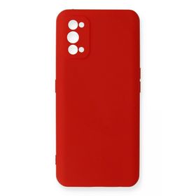 Newface Realme 7 Pro Nano içi Kadife Silikon - Kırmızı Kılıf