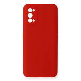 Newface Realme 7 Pro Nano içi Kadife Silikon - Kırmızı Kılıf